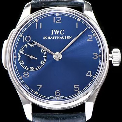 SA급 아이더블유씨 남성용 포르투기즈 미닛 리피터 블루 다이얼 오토매틱 무브먼트 IWC0230 xx