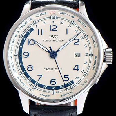 SA급 아이더블유씨 남성용 포르투기즈 오토매틱 요트클럽 화이트 다이얼 IWC0211 xx