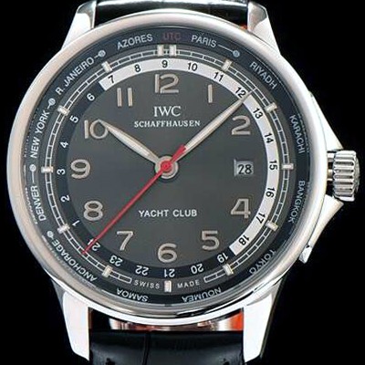 SA급 아이더블유씨 남성용 포르투기즈 오토매틱 요트클럽 블랙 다이얼 IWC0213 xx