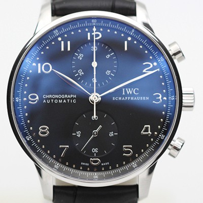 SA급 아이더블유씨 남성용 2017년 업그레이드! 포르투기즈 IW371447 블랙 다이얼 IWC0240 xx