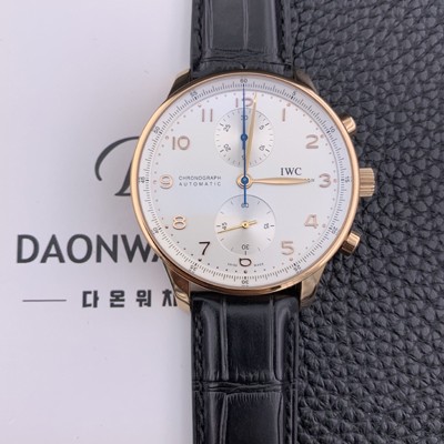 SA급 아이더블유씨 남성용 2017년 업그레이드! 포르투기즈 IW371480 화이트 다이얼 IWC0242 xx