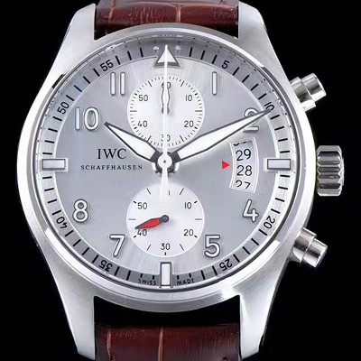 SA급 아이더블유씨 남성용 파일럿 IW387809 오토매틱 7750무브먼트 실버 다이얼 IWC4242 xx