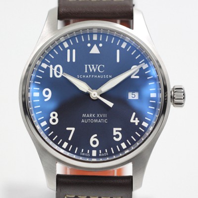 SA급 아이더블유씨 남성용 파일럿 워치 마크 XVIII IW327004 어린왕자 에디션 센트럴 해킹 세컨즈 40mm 블루 다이얼 오토매틱 무브먼트 iwc4074 xx