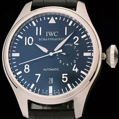 SA급 아이더블유씨 남성용 빅 파일럿 세븐 데이즈 47mm 블랙다이얼 IWC0433 xx