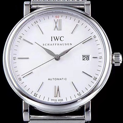 SA급 아이더블유씨 남성용 포르토피노 화이트 다이얼 오토매틱 무브먼트 IWC0250 xx