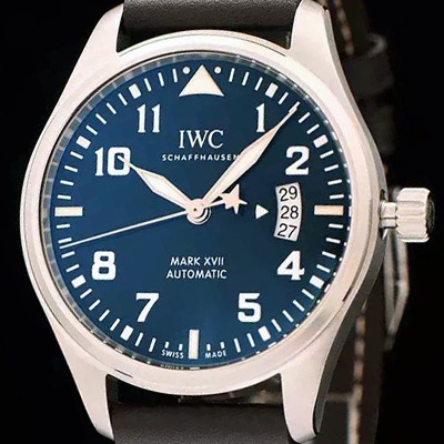 SA급 아이더블유씨 남성용 파일럿 워치 마크 17 블루다이얼 IWC0412 xx