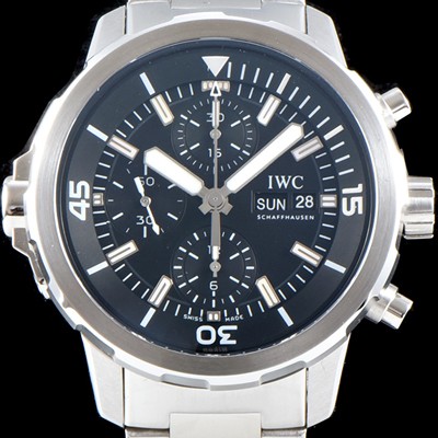 SA급 아이더블유씨 남성용 아쿠아타이머 IW376804 크로노그래프 블루다이얼 IWC0400 xx