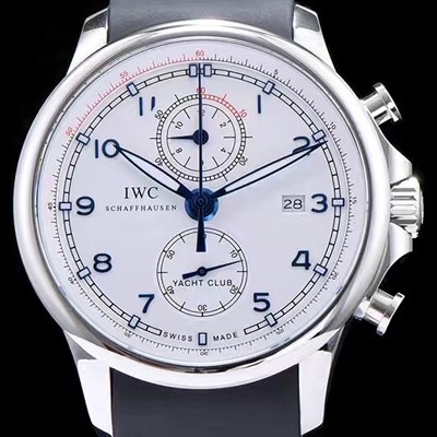 SA급 아이더블유씨 남성용 요트클럽 화이트 다이얼 오토매틱 무브먼트 IWC0234 xx