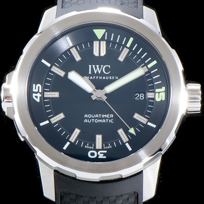 SA급 아이더블유씨 남성용 아쿠아타이머 IW329001 신형 다이버 워치!! 센트럴 해킹 세컨즈 블랙 다이얼 오토매틱 무브먼트 IWC0103 xx