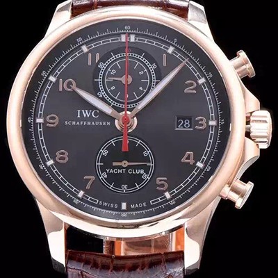 SA급 아이더블유씨 남성용 요트클럽 그레이 다이얼 오토매틱 무브먼트 IWC0200 xx