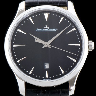 SA급 예거르꿀뜨르 남성용 마스터 울트라 씬 데이트 블랙 다이얼 오토매틱 무브먼트 JAG0402 xx