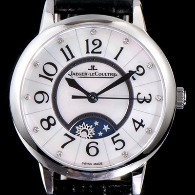 SA급 예거르꿀르뜨 남성용 랑데부 나잇&데이 3468490 레이디 워치 문페이즈 자개 다이얼 오토매틱 무브먼트 JAG0420 xx