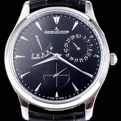 SA급 예거르쿨트르 남성용 리저브 마스터 블랙 다이얼 오토매틱 무브먼트 JAG4200 xx