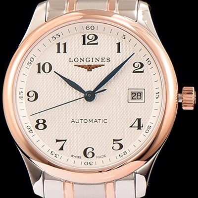 SA급 론진 남성용 마스터 컬렉션 화이트 다이얼 오토매틱 무브먼트 LON0411 xx