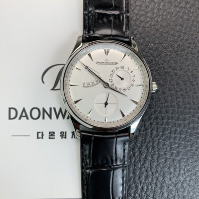 SA급 예거르쿨트르 남성용 리저브 마스터 화이트 다이얼 오토매틱 무브먼트 JAG4201 xx