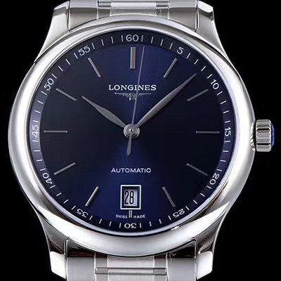 SA급 론진 남성용 사이먼 베어커 워치!! 마스터 컬렉션 L2.793.4.92.0 라운드형 38.5MM 데이트 UP!! 선레이 블루 다이얼 브레이슬릿 오토매틱 무브먼트 LON0401 xx