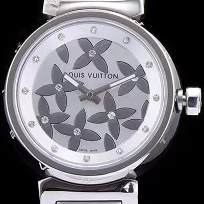 SA급 루이비통 남성용 탕부르 화이트 다이얼 쿼츠 무브먼트 LOU4201 xx