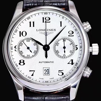 SA급 론진 남성용 마스터 L2.669.4.78.6 컬렉션 화이트 다이얼 오토매틱 무브먼트 LON0410 xx