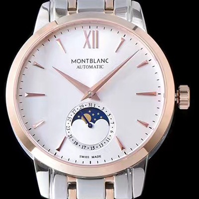 SA급 몽블랑 남성용 헤리티지시리즈 실버 다이얼 오토매틱 무브먼트 MON42015 xx