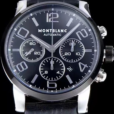 SA급 몽블랑 남성용 타임워커 크로노 SS 블랙 다이얼 MON42003 xx