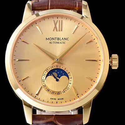 SA급 몽블랑 남성용 헤리티지시리즈 옐로골드 다이얼 오토매틱 무브먼트 MON42013 xx