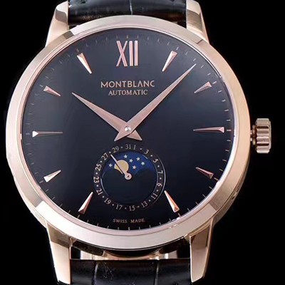 SA급 몽블랑 남성용 헤리티지시리즈 블랙 다이얼 오토매틱 무브먼트 MON42010 xx