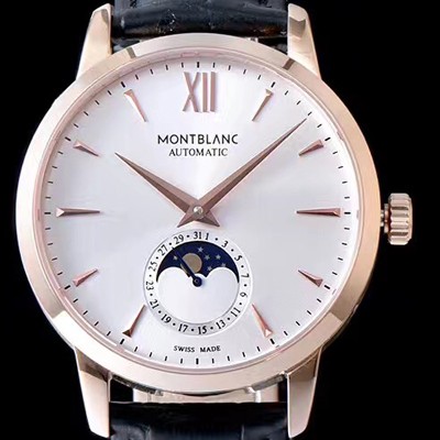 SA급 몽블랑 남성용 헤리티지시리즈 실버 다이얼 오토매틱 무브먼트 MON42012 xx