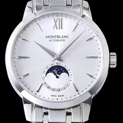 SA급 몽블랑 남성용 헤리티지시리즈 실버 다이얼 오토매틱 무브먼트 MON42014 xx
