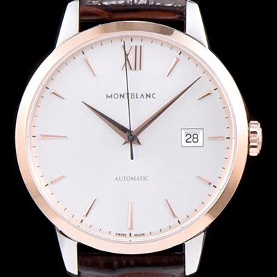 SA급 몽블랑 남성용 헤리티지시리즈 U0111580 화이트 다이얼 오토매틱 무브먼트 MON0401 xx
