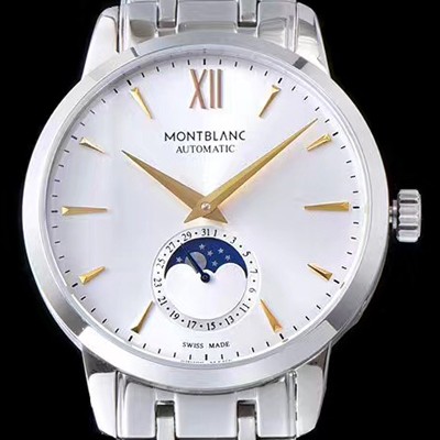 SA급 몽블랑 남성용 헤리티지시리즈 화이트 다이얼 오토매틱 무브먼트 MON42010 xx