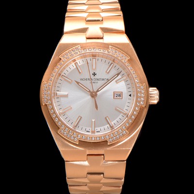 SA급 바쉐런 콘스탄틴 여성용 오버시즈 4605V200R-B968 18K 로즈골드 오토매틱 무브먼트 35mm 실버 다이얼 vac1144 xx