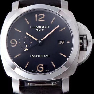 SA급 파네라이 남성용 루미노르 1950 지엠티 PAM00586 시리즈 블랙 다이얼 슈퍼루미노바 야광 인덱스 오토매틱 무브먼트 PAN0205 xx