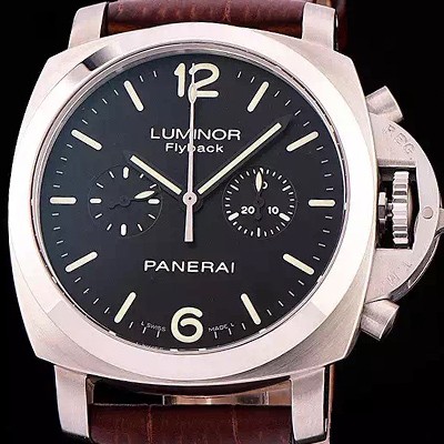 SA급 파네라이 남성용 루미너 플라이배크 블랙 다이얼 PAN0453 xx