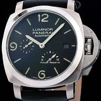 SA급 파네라이 남성용 루미너 플라이배크 블랙 다이얼 PAN0451 xx
