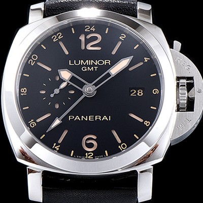 SA급 파네라이 남성용 루미노르 1950 3Days GMT pam00531 오토매틱 Cal.P9003 무브먼트 블랙 다이얼 PAN1217 xx