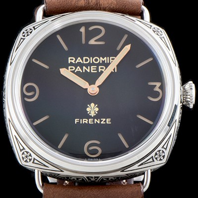 SA급 파네라이 남성용 라디오미르 PAM00604 오토매틱 Cal.P.3000 무브먼트 블랙 다이얼 PAN1223 xx