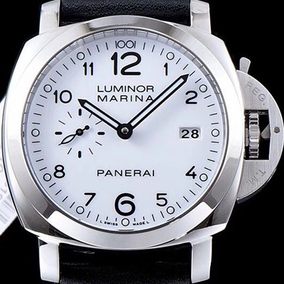SA급 파네라이 남성용 루미노르 마리나 1950 3Days PAM00499 오토매틱 Cal.P9000 무브먼트 화이트 다이얼 PAN0410 xx