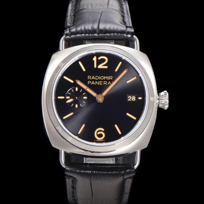 SA급 파네라이 남성용 라디오미르 콰란타 PAM01294 40mm 오토매틱 가죽줄 블랙 다이얼 pan5207 xx