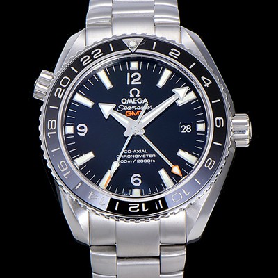 SA급 오메가 남성용 시마스터 232.30.44.22.01.001 플래닛 오션 코엑시얼 지엠티 블랙다이얼 OMG08244 xx