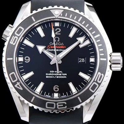SA급 오메가 남성용 신형 다이버 세라믹 배젤 업그레이드!! 시마스터 플래닛 오션 600M 232.32.44.22.01.001 코-액시얼 45.5MM 마스터 크로노미터 블랙 다이얼 오토매틱 무브먼트 OMG05115 xx