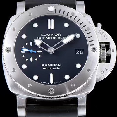 SA급 파네라이 남성용 서브멀시브 PAM00682 오토매틱 Cal.P9010 무브먼트 블랙 다이얼 PAN0242 xx