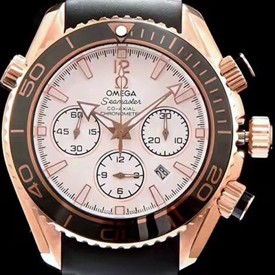 SA급 오메가 남성용 시마스터 코엑시엘 222.32.38.50.01 18k 로즈골드 크로노그래프 화이트 다이얼 오토매틱 무브먼트 OMG0001 xx