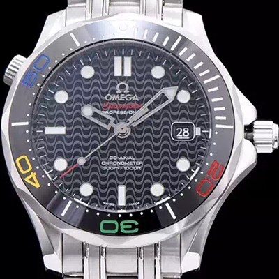 SA급 오메가 남성용 시마스터 블랙 다이얼 오토매틱 무브먼트 OMG0050 xx