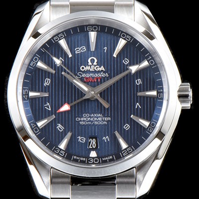 SA급 오메가 남성용 시마스터 231.10.43.22.03.001 VS사 아쿠아 테라 150M 오메가 코-액시얼 크로노미터 지엠티 43MM 블루 다이얼 브레이슬릿 오토매틱 무브먼트 OMG0545 xx