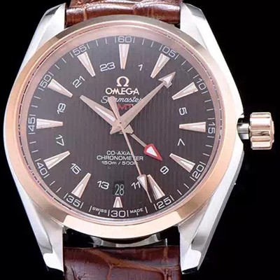 SA급 오메가 남성용 시마스터 지엠티 브라운 다이얼 오토매틱 무브먼트 OMG0325 xx