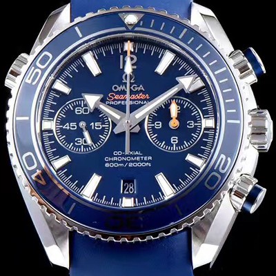SA급 오메가 남성용 씨마스터 ETA-7750 오토매틱 무브먼트 블루 다이얼 OMG0021 xx