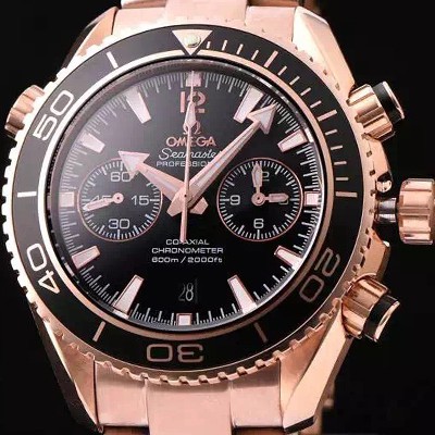 SA급 오메가 남성용 씨마스터 ETA-7750 오토매틱 무브먼트 블랙 다이얼 OMG0021 xx