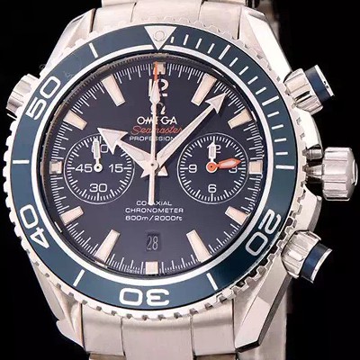 SA급 오메가 남성용 씨마스터 ETA-7750 오토매틱 무브먼트 블루 다이얼 OMG0022 xx