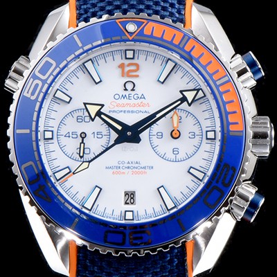 SA급 오메가 남성용 시마스터 플래닛 오션600M 215.32.46.51.04.001 OM사 코-액시얼 마스터 크로노미터 크로노그래프 화이트다이얼 오토매틱 무브먼트 OMG0002 xx