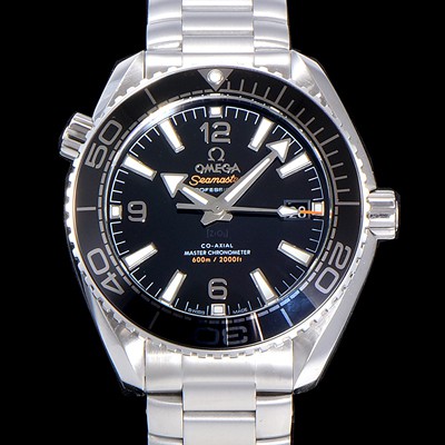 SA급 오메가 남성용 시마스터 215.30.40.20.01.001 플래닛 오션 600m 블랙다이얼 OMG07743 xx